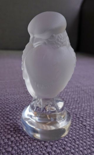 Lalique Rapace Raptor/hawk Figurine Crystal Signed Bird Of Prey France Small Vtg