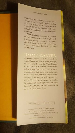Book Signed By Jimmy Carter,  The Hornet ' s Nest 2