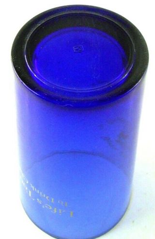 Glarus Brewing LIFE ' S TOO SHORT to DRINK BEER Cobalt Blue Pint Glass 5