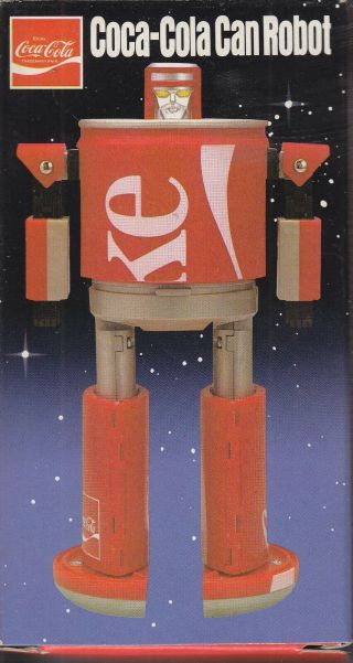 Rare Coca - Cola Can Robot Transformer 1980s Nos