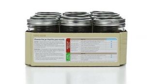 Kerr Wide Mouth Pint /16Oz.  Glass Mason Jars with Lids and Bands 12Count USA 4