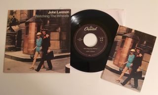 John Lennon / Watching The Wheels / 2010 Capitol 45 W/ Picture Sleeve /