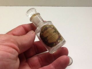 Small Antique Colgate & Co.  Label Jockey Club Perfume Bottle.