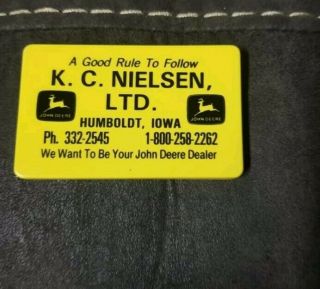 K.  C.  Nielson LTD Humboldt Iowa John Deere Dealership Tape Measure Tape Retracted 2