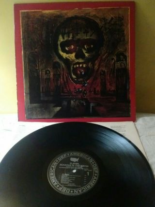 Slayer - Seasons In The Abyss (vinyl Lp) Usa 1990 1st Press Rare Nm