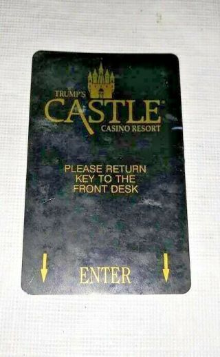 Vintage Trump Castle Hotel Room Key Card.