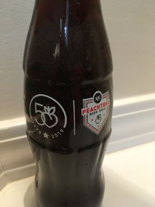 Coca Cola Ajc Peachtree Road Race 50 Anniversary 1970 - 2019 One 8oz Bottle