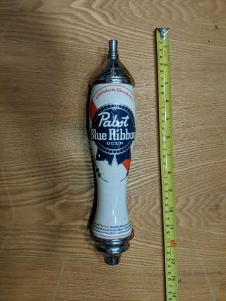 Vintage Classic Pabst Blue Ribbon Beer Tap Handle Pub Draft Keg Handle Pbr Vgc
