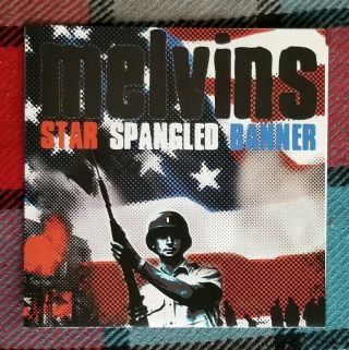 Melvins Star Spangled Banner 7 " Amrep Signed By Adam Jones & Buzzo,  Drawing