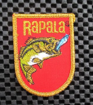 Rapala Embroidered Sew On Patch Tackle Jig Lure Fish Angler 2 " X 2 7/8 "