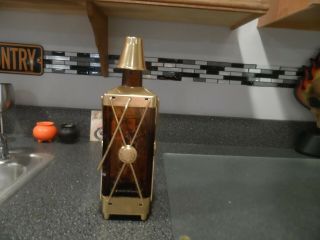 Vintage Swiss Harmony Inc.  Whiskey Decanter Bottle Music Box W/ Cap