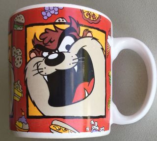 Vintage Taz Tazmanian Devil Coffee Mug By Sakura 1994 Warner Bros.  Looney Tunes