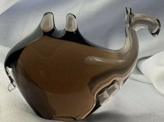 Vtg Czech Hand Blown Art Glass Camel Figure Zelezny Brod Sklo Zbs Paperweight