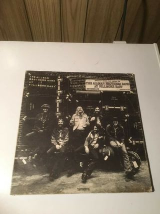 Rare The Allman Brothers Band At Fillmore East White Label Promo 1971 2 X Lp