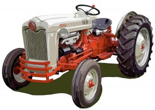 Ford Model Naa Golden Jubilee Farm Tractor Canvas Art Print By Richard Browne