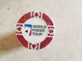 Red World Poker Tour Chips (25) In Sleeve.  Other Colors Available.