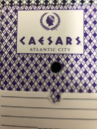 casino playing cards Caesars Palace Atlantic City (Once On The Floor) 4