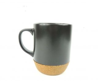 Starbucks Coffee Mug w/ Cork Bottom Espresso Black Brown Ceramic 18 fl oz 3