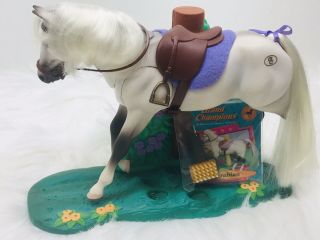 Vintage 1997 Empire Grand Champions Horse Rare Triple Actions Arabian With Stand