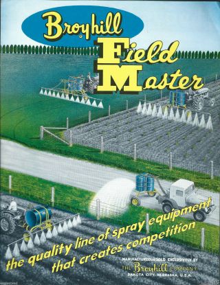 Farm Equipment Brochure - Broyhill - Field Master - Spray Sprayer - 1960 (f4044)