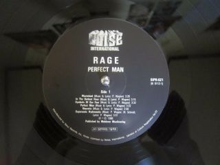 RAGE - Perfect Man 1990 Korea Orig Vinyl LP INSERT 5