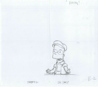 Simpsons Bart Art Animation Pencils Habf02 Sc - 387 B - 2