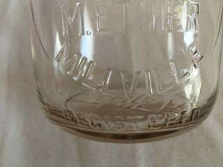 Vintage GRAPE FARM DAIRY Milk Bottle Embossed M.  Ethier Millville Mass L Seal 3