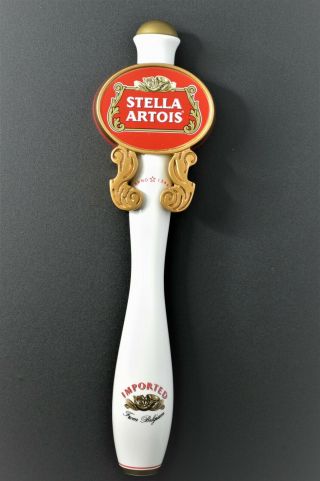 Stella Artois Wooden Premium Belgium Lager Beer Tap Handle 11 " Tall