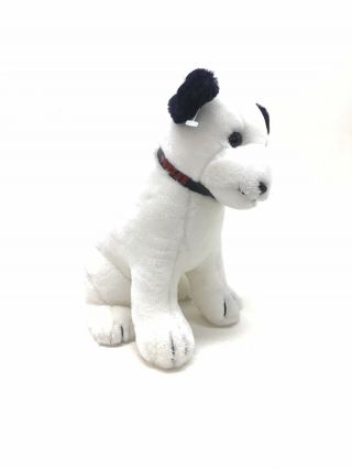 Dakin Plush Rca Nipper Dog Bull Terrier White Stuffed Animal Toy 1992 Vtg 11”