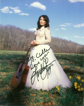 Loretta Lynn Autographed 8 X 10 Color Photo Hand Signed Personalized