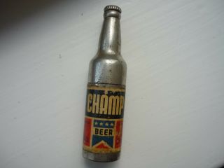 Vintage Champ Beer Cigarette Lighter (san Antonio,  Tx) - Rare Beer Brand