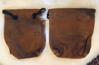 Dewars 12 Scotch Leather Poutch/ 3 Bags