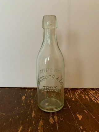 Vintage Ruscher & Co Troy York Embossed Bottle