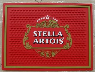 Stella Artois Beer Bar Spill Mat Rubber Coaster