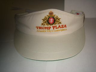 Vintage Trump Plaza Atlantic City White Visor - Never Worn