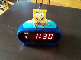 Spongebob Squarepants Digital Alarm Clock Vintage 2003 Viacom Bc - Sbc200