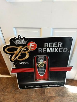Rare Budweiser Beer Remixed Tin Bar Sign Man Cave Bud Anhauser Busch Tavern