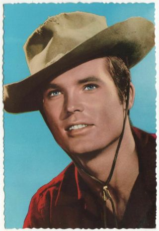 Ty Hardin (d2017) Bronco Etc & Robin Chadwick - The Brothers Etc Signed Page