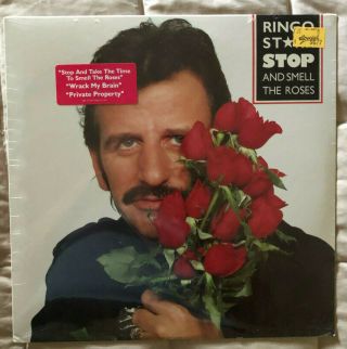 Beatles Ringo Starr Stop & Smell The Roses Still Not A Cut - Out Boardwalk