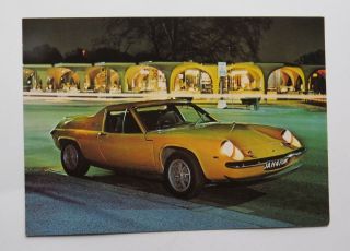 1971 Lotus Europa Twin Cam Brochure Vintage