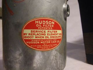 NOS Hudson Motor Company Oil Filter set RARE 5