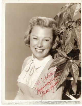 Actress June Allyson,  Signed Vintage Studio Photo.