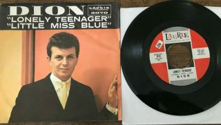 Dion Lonely Teenager / Little Miss Blue 45 W Picture Sleeve