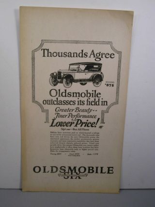 1925 / 1926 Oldsmobile Six 6 Touring Coach Sedan Dealer Poster 10 X 18 Sign