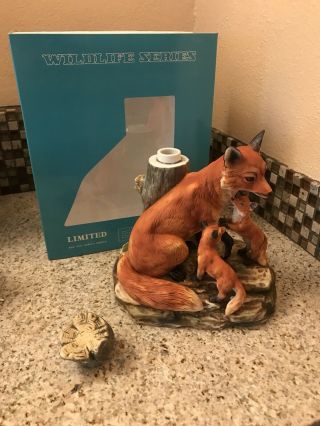 1979 Ski Country Fox Family Large Limited Edition 750 Ml Decanter
