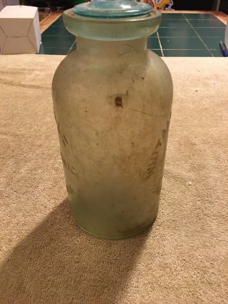 Antique Whitall’s Patent June 18 1861 Millville Atmospheric Fruit Jar 5