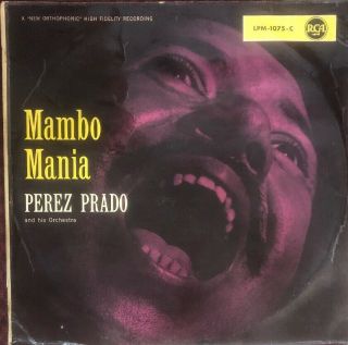 Perez Prado “mambo Mania” German Press Latin Lp Rca Lpm - 1075 - C