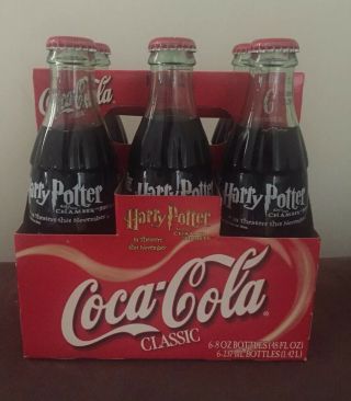 Coca Cola Classic Harry Potter And The Chamber Of Secrets Six Pack Rare 2002