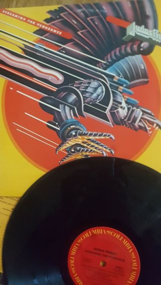 Judas Priest - Screaming For Vengeance Lp Columbia Fc 38160 1982 Pressing Vg,