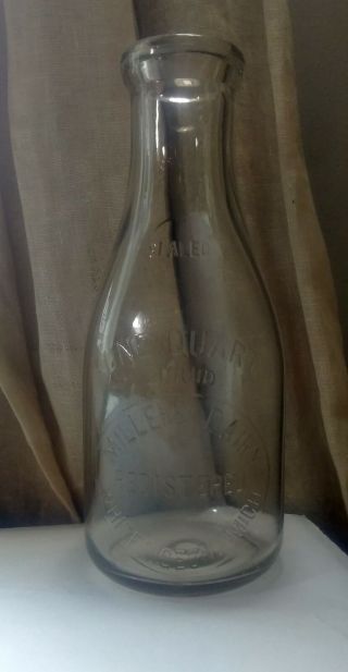 Vintage Qt.  Bottle,  Miller 